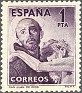 Spain - 1950 - San Juan De Dios - 1 PTA - Dark Purple - Characters - Edifil 1070 - San Juan de Dios - 0